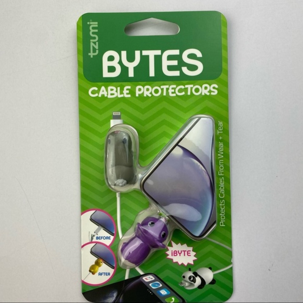 🔥5/$25🔥Tzumi Bytes Cable Protectors - Bunny & Mouse
